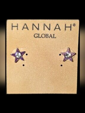 Purple Star Stud Earrings